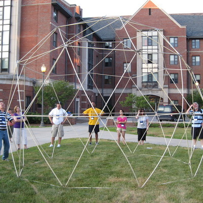 Timeline: creating a geodescic dome