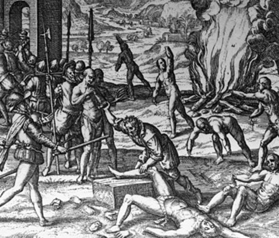 1492 Spanish conquistadors arrive