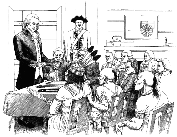 1775 The Continental Congress declares that it has overtaken jurisdiction over Native American tribes.