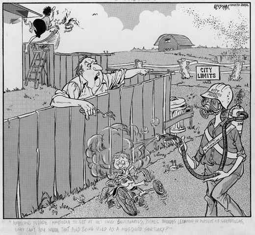 America invades Camobodia