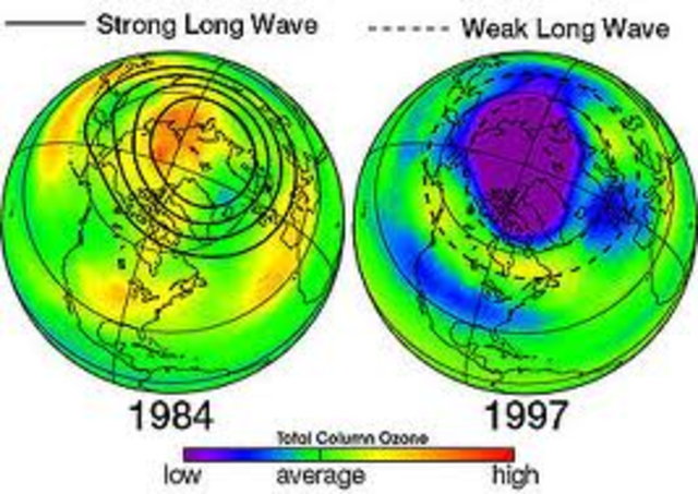 Hole in The Ozone was discovered