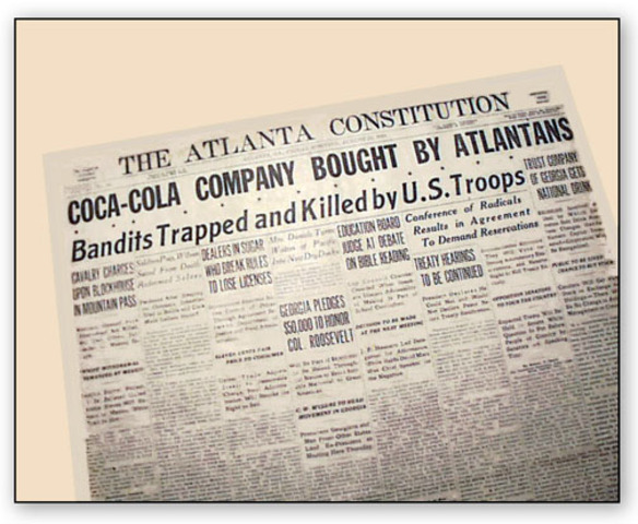 Coca-Cola Company was sold