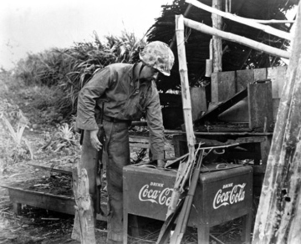 CoCa Cola goes to the front line