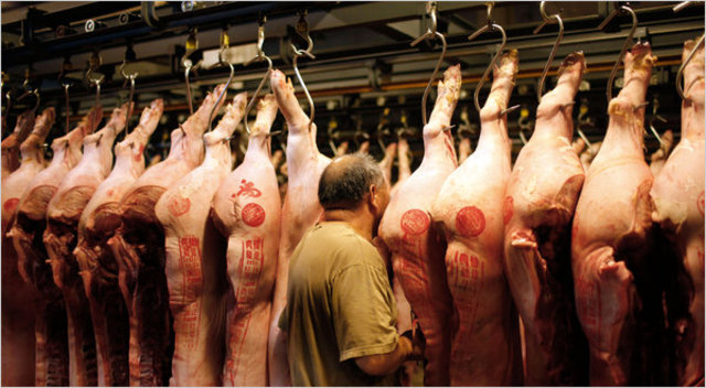 Water-injected meat latest Chinese food scandal