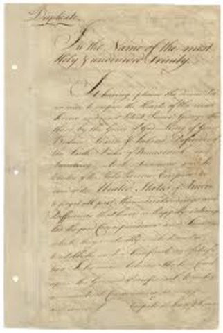 Treaty of Paris is signed between Britian and France ending the French and Indian War