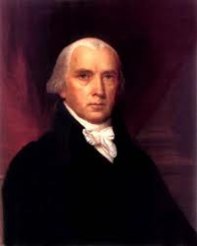 President Madison asks Congress to declare war on Britain