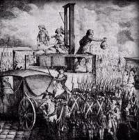 French King Louis XVI and Queen Marie Antoinette are beheaded