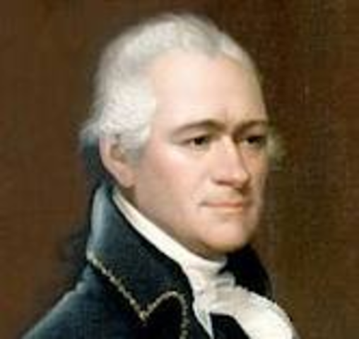 Federalist leader, Alexander Hamilton, killed in a duel with Republican, Aaron Burr