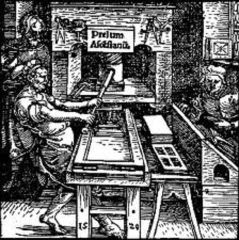 Johann Gutenberg invents the printing press