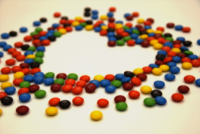 Jon eats ramen noodles and M&Ms because it's the easiest thing to eat at the time.