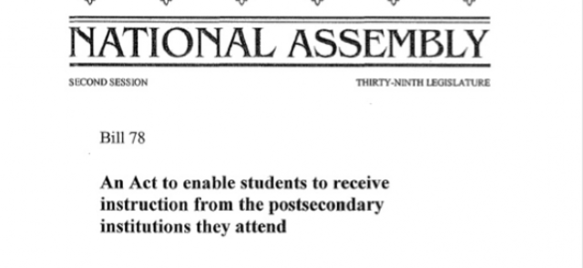 Bill 78 passed, suspends winter semester until August