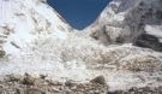 They descended to the lower ice fall.