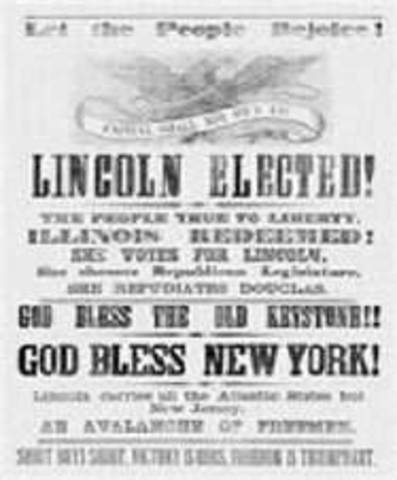 54. Abraham Lincoln elected President