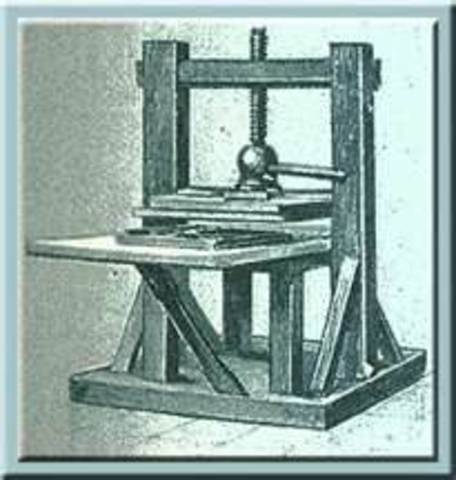 3.Gutenberg’s invention of the perfected printing press