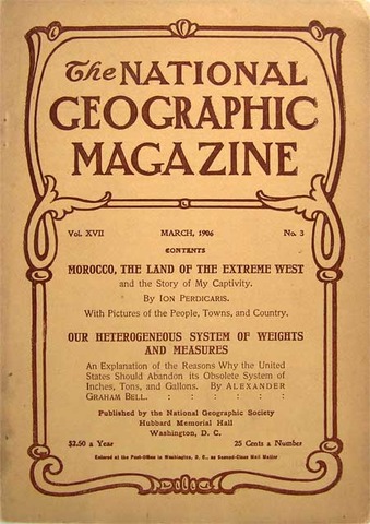 Bell is elected president of National Geographic Society