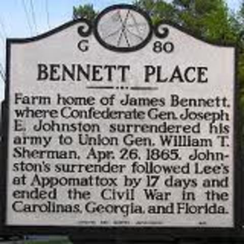 Joseph Johnston's Army surrenders