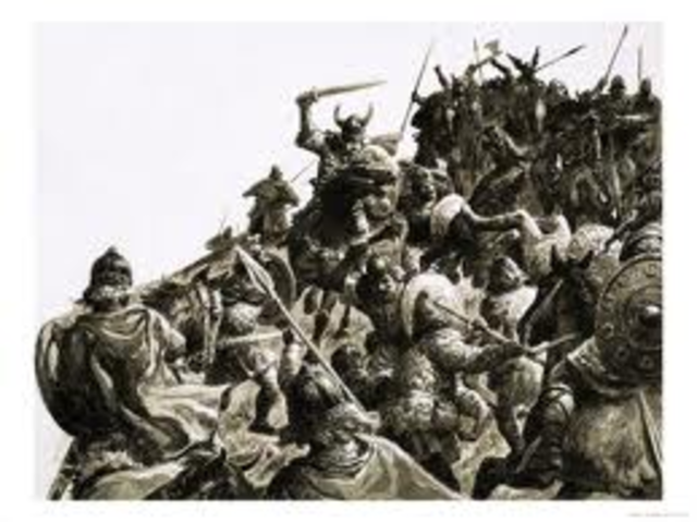 Attaque des Vikings a Constantinople