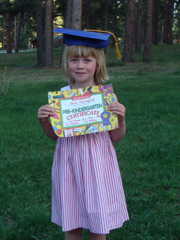 Last day of pre/kindergarten