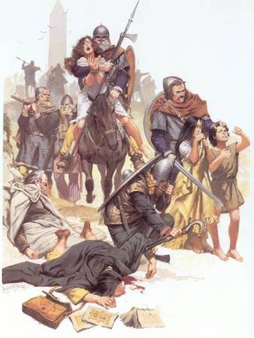 Echec d'un raid viking a Seville (Espagne)