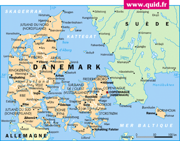 Knud, roi de Angleterre et du Danemark, s'empare de la norvège