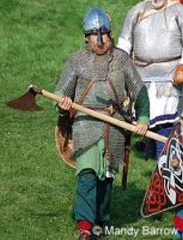 Knud le roi des Danois règne sur l'Angleterre