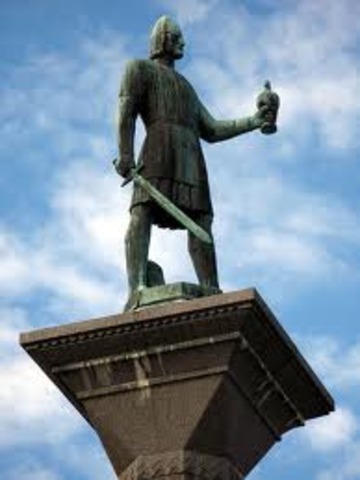 Olav 1er devient roi de Norvege