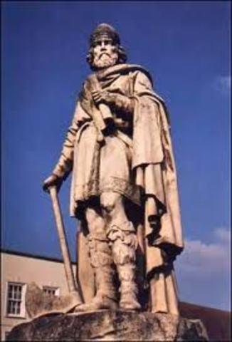 Alfred cede une partie du territoire anglais aux Danois