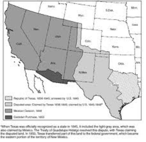 Treaty of Guadalupe-Hidalgo signed, ending the Mexican War, and forcing Mexico to cede California and New Mexico to the United States