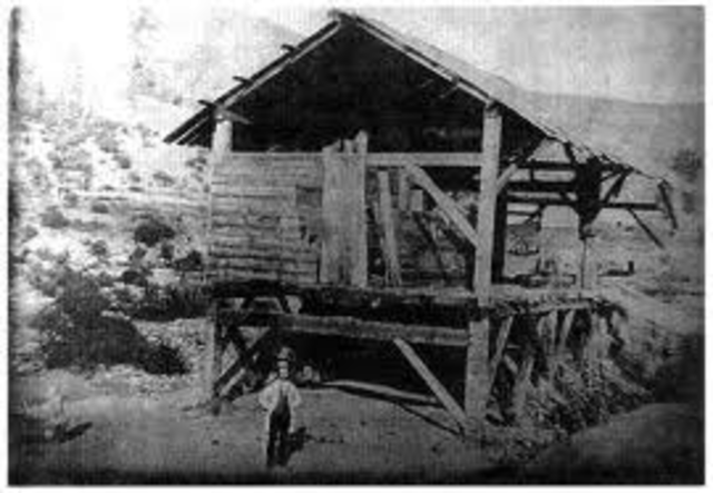 John Sutter strikes gold at his sawmill on the American River in California