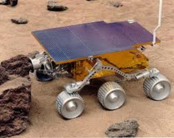Pathfinder lands on Mars