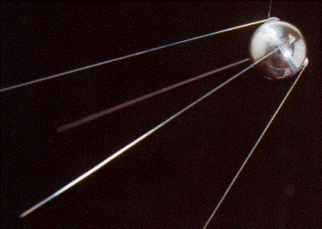 U.S.S.R launches Sputnik into orbit