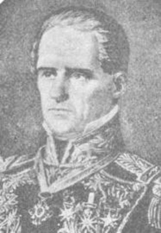 General Antonio Lopez de Santa Anna comes to power in Mexico