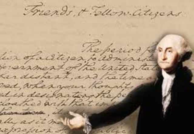 George Washington publishes his Farewell Address