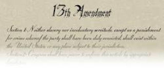 13th Amendment - Abolition of Slavery