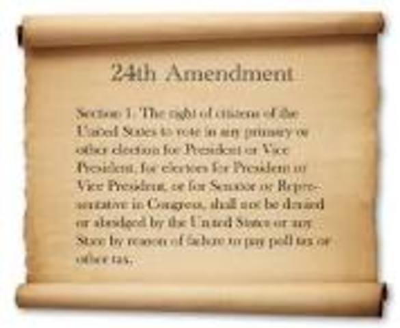 24th Amendment - Abolition of Poll Tax in National Elections