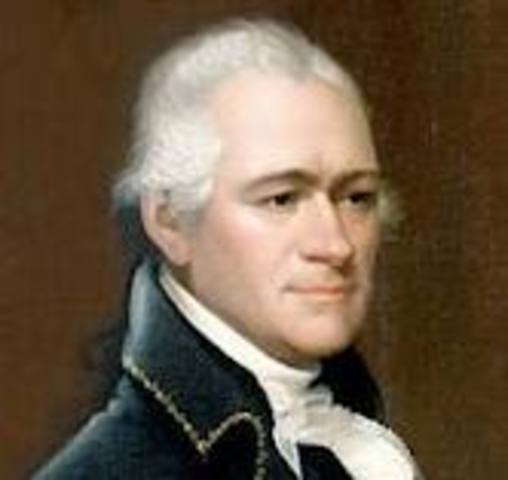 Federalist leader, Alexander Hamilton, killed in a duel with Republican, Aaron Burr
