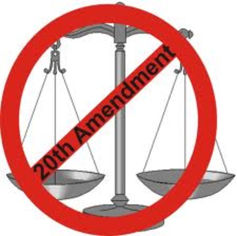 20th Amendent - Presidential Terms; Sessions of Congress