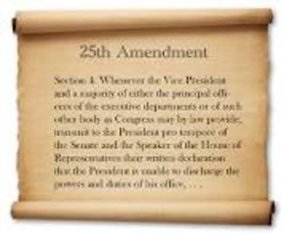 -25th Amendment - Presidential Succession and Disability