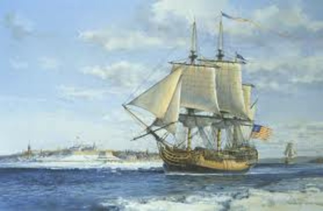 The "Empress of China" becomes the first American ship to trade with China