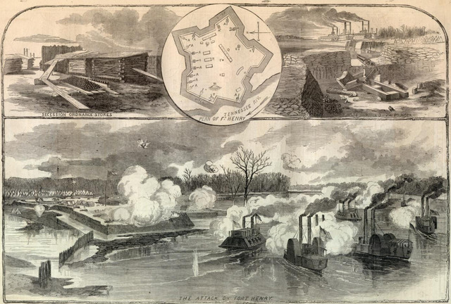 Battles at Fort Henry and Fort Donelson