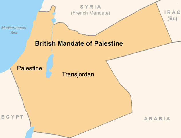 Start of British Mandate in Palestine