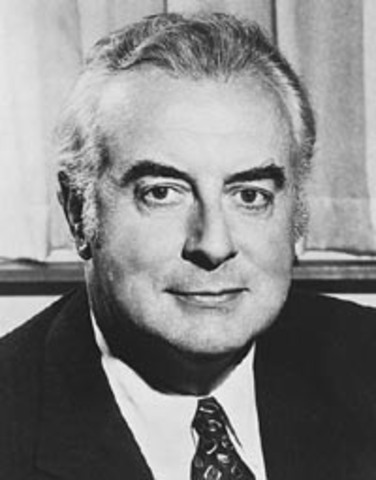 Gough Whitlam elected  Prime Minister