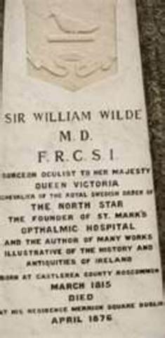 William Wilde, Oscars father dies