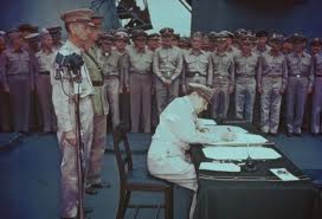Japan Surrenders -- end of World War II