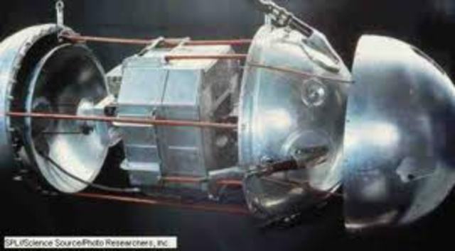 USSR launches Sputnik into Earths orbit