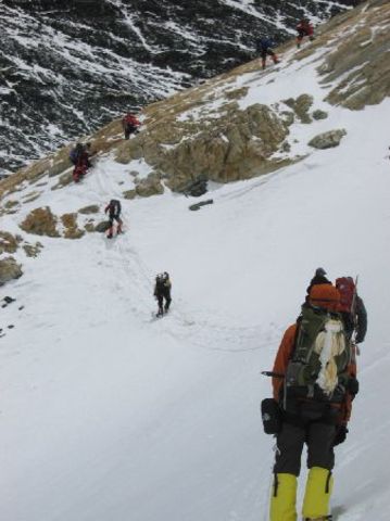 7:30am Ascending to Camp 4