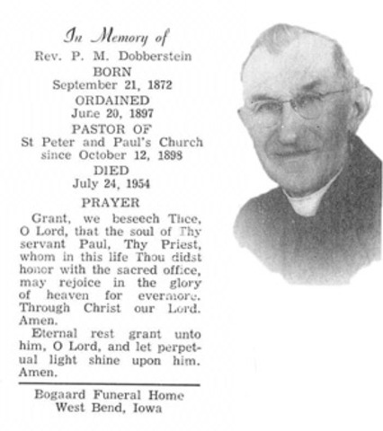 Father Dobberstein dies