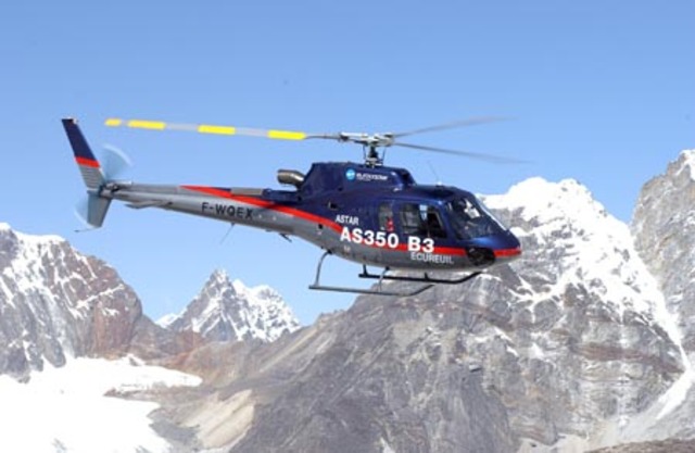 The survivors get Helicoptered out of Mt. Everest.
