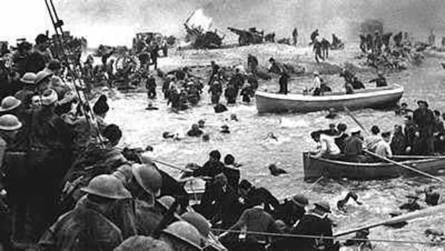 Evacuación anglo- francesa en Dunkerque