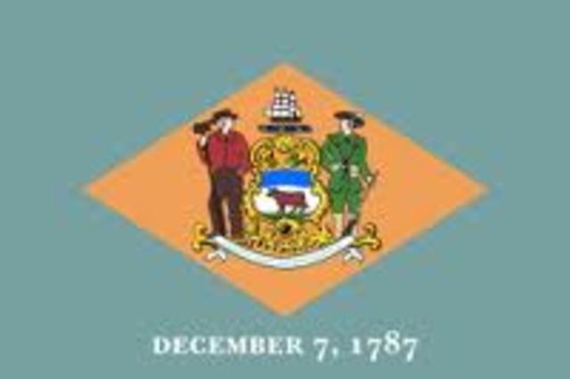 Delaware becomes 1st state to ratify the US Constitution, allowing it to go into effect.